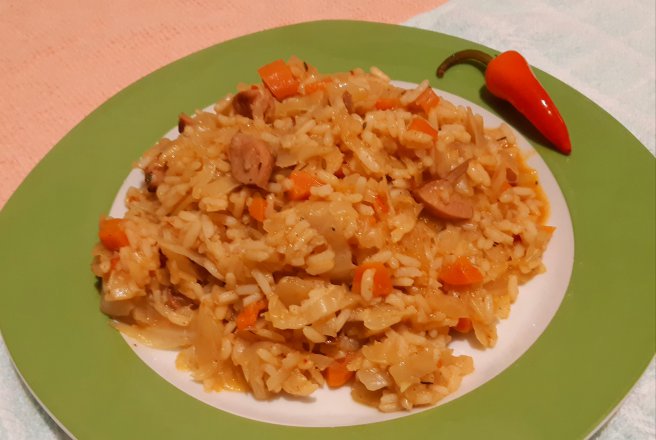 зеле ориз на фурна